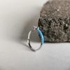 Silver Ring with Cubic Zirconia, Enamel, Product Weight 1.06 G (60002234)