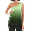 Women’s Shoulder Recovery Shirt with Away Closures Sleeveless Gradient Print Top for Use