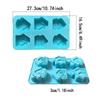 6-Cavity Christmas House Shaped Soap Candle Silicone Mold For Handmade Diy Wax Molds For Aromatherapy Soap