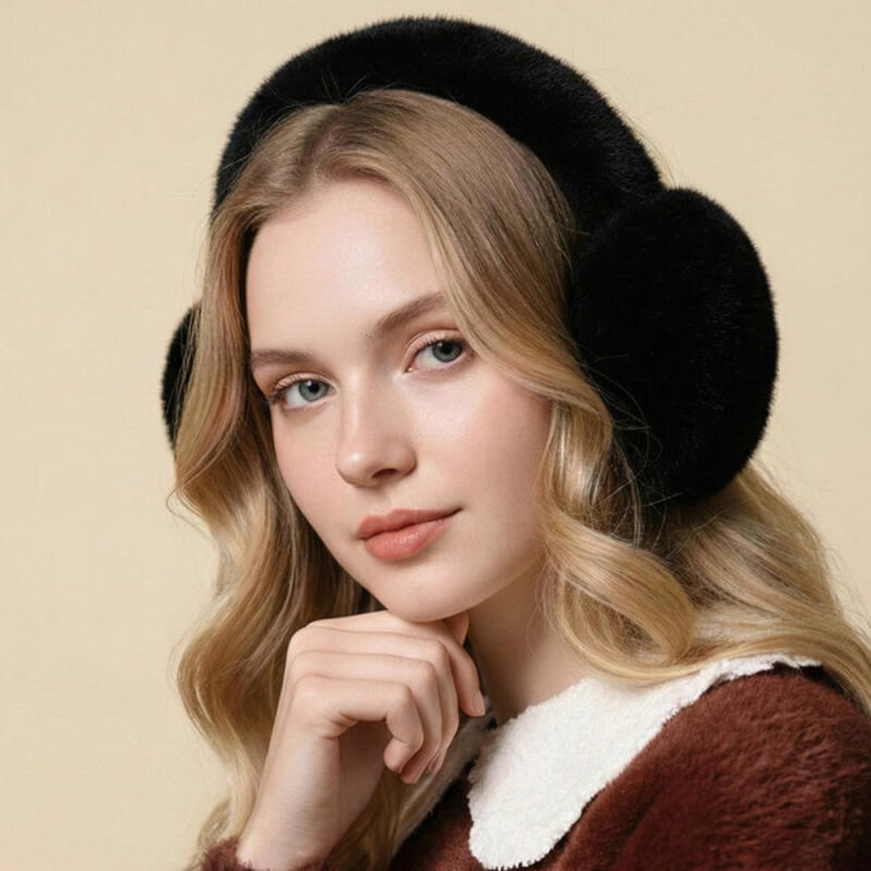 Lukku Earmuffs Winter Women's Fur Foldable Earmuffs K256