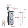 Compression Bar Lock, Zinclegation with 2 Keys, Flush -mounted Trigger Seal, Lever for