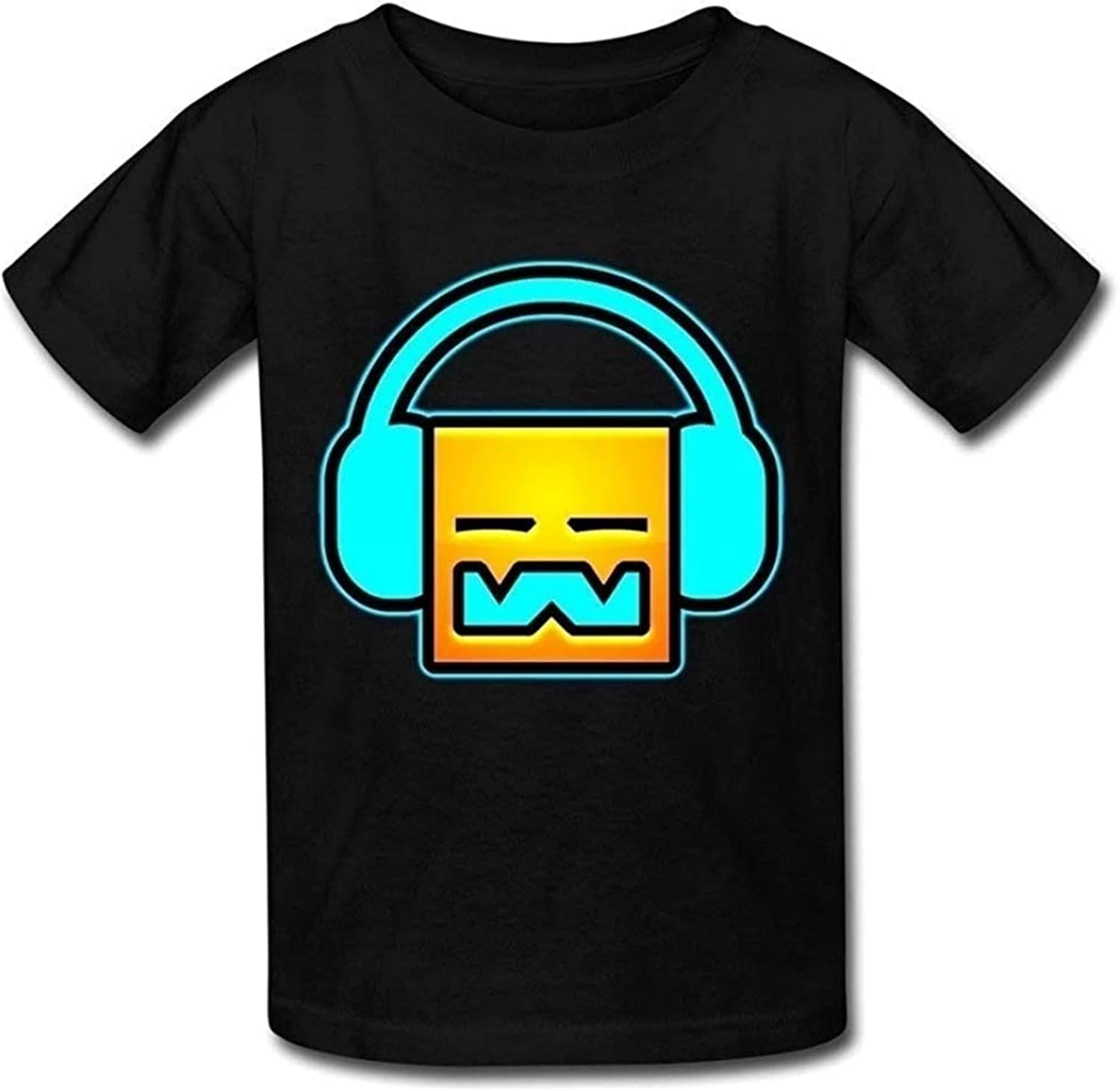 Мужская футболка Dj Geometry Dash S чёрный