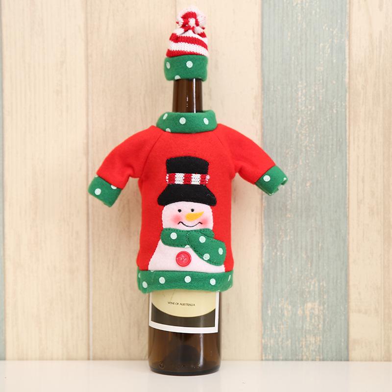 1PC Year Xmas Gift Home Decor Christmas Decoration Santa Claus Wine Bottle Cover Bags