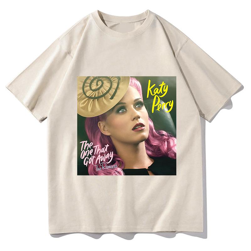 Katy Perry The One That Got Away TShirt Y2k Letters Printed Personality Tee Summer Fashion Streetwear Gift Short Sleeve Clothes
