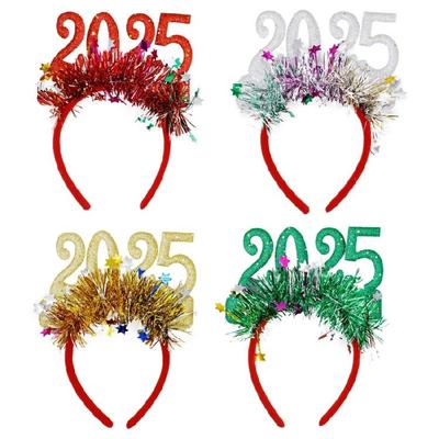 2025 Stirnband Festliches Haaraccessoire Verleiht Ihrem Neujahrsoutfit Charme Modische Kopfbedeckung für Verschiedene Anlässe