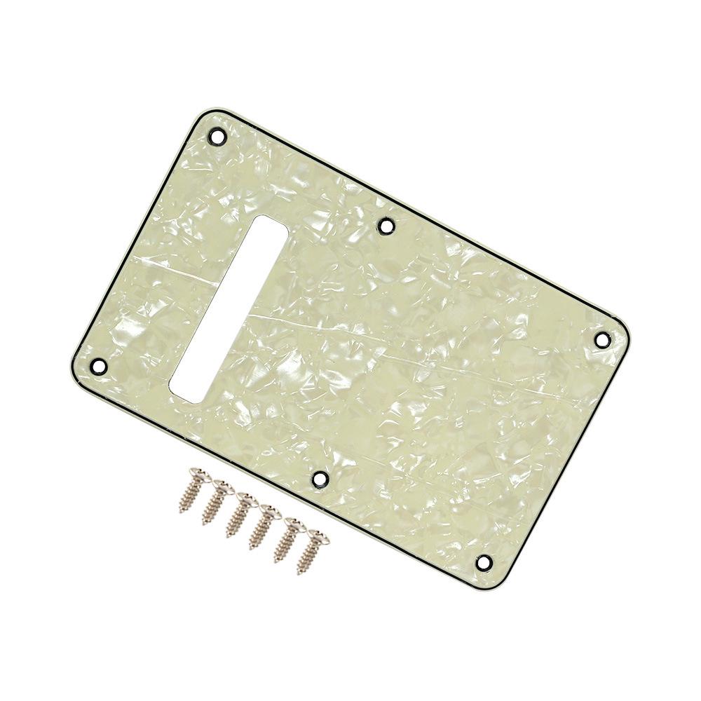 Electric Guitar Three-Layer PVC Back Plate Pickguard Slot Cover for ST Models.