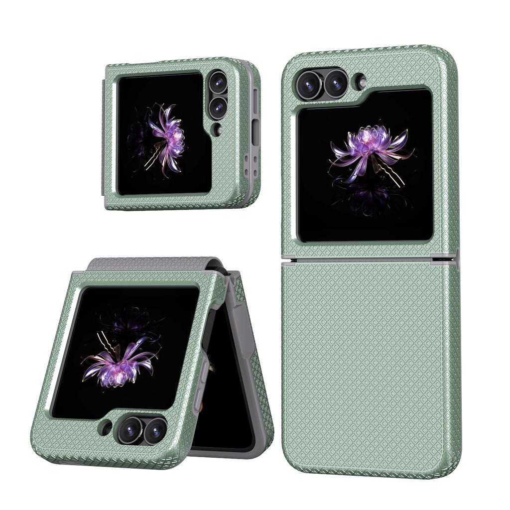 Compatible with Samsung Z Flip1/1 Phone Case, Full-coverage Hinge Sgp Armor, Diamond Pattern, and Z Flip1 Shockproof Protective Case