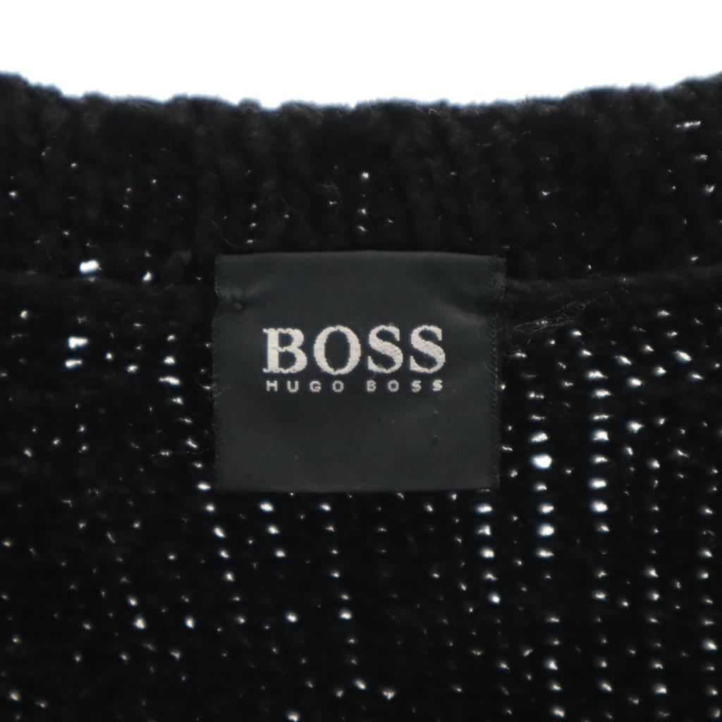 BOSS HUGO BOSS Made In Italy Long Sleeve Knit 50 Black Sweater Men's Used