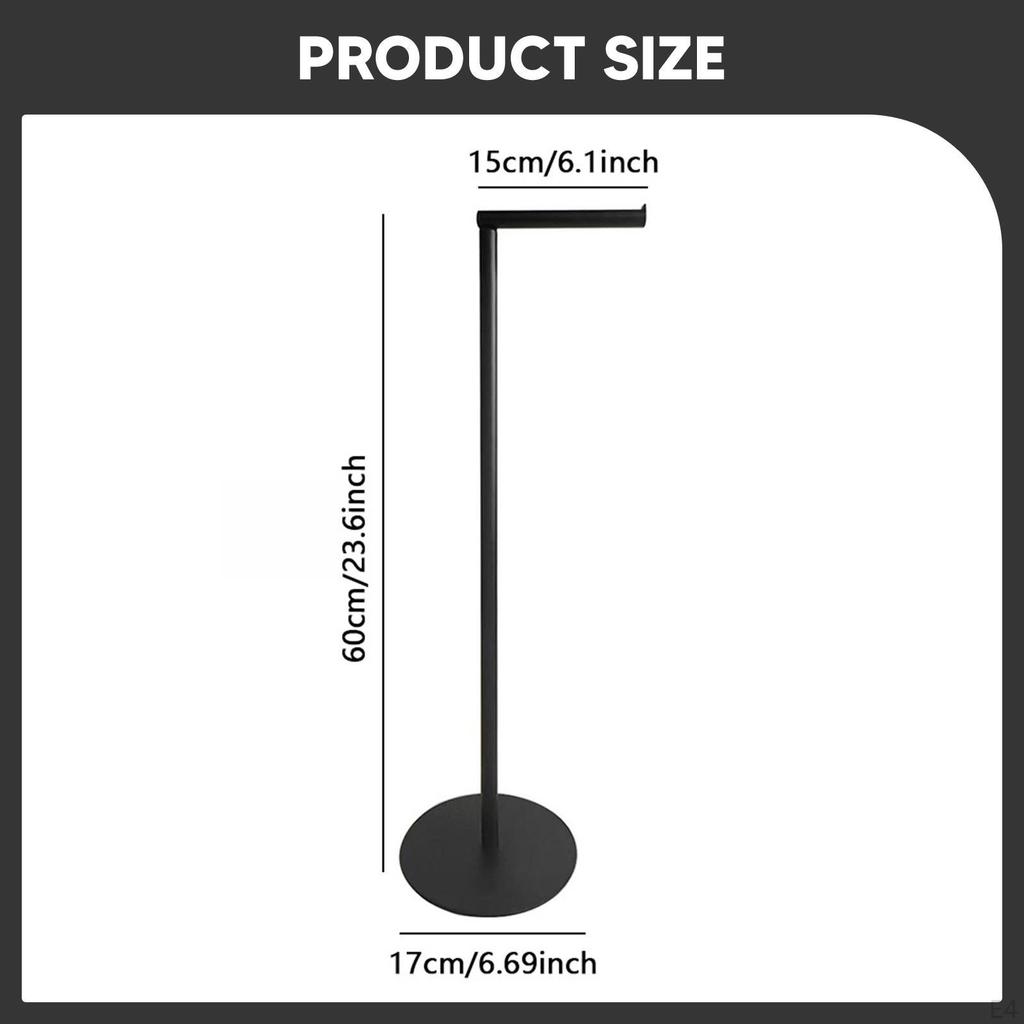 Bathroom Toilet Tissue Paper Roll Storage Standing Holder Farmhouse Kitchen