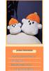 Halloween Plush Pumpkin & Ghost Cushion - Super Soft & Cute Decor
