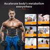 Electric Muscle Stimulator EMS Abdominal Fitness Stickers Rechargeable Body Slim Massager Wireless LCD Display Buttocks Trainer