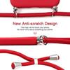 Hülle für Samsung Galaxy A17 5G/4G, Stoßfeste Flüssigsilikon-Schutzhülle mit Lanyard - Rot