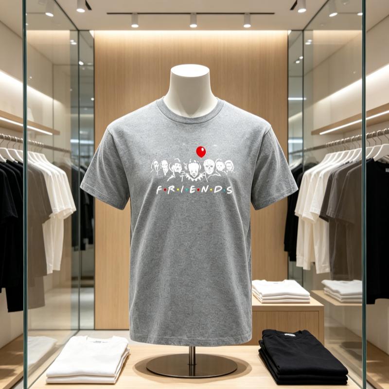 2026 New Fashion Skinfriendly Comfort High Quality Cotton Tshirt Funny Friends Print T Shirtsummer Cool Oneck Male Tops Tee