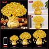 Citrine Money Tree Wine Cabinet Decor: Feng Shui Wealth Attraction Ornament for Home & Living Room, Perfect Creative Opening Gift
