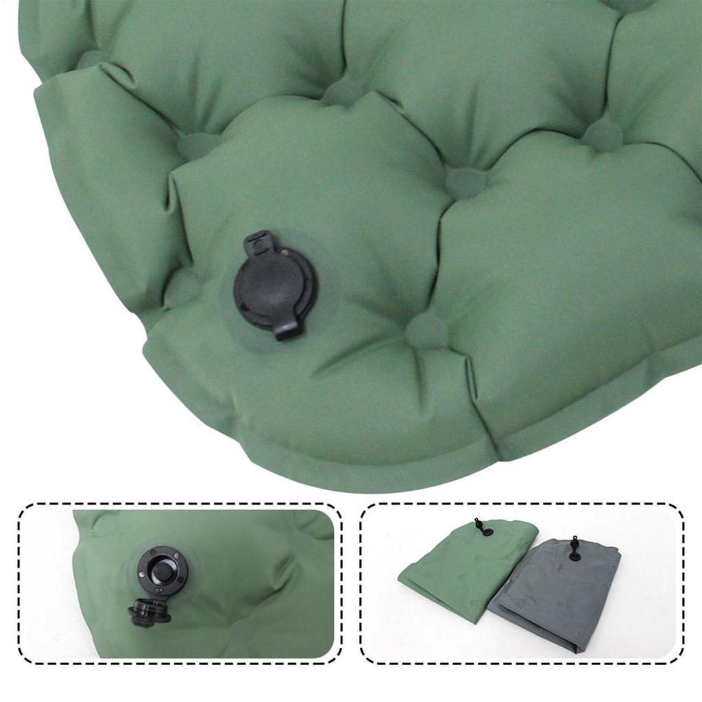Inflatable Seat Cushion Portable Inflatable Travel Cushion Lightweight Sitting Pad for Stadium Pregnancy Travel Dining Game