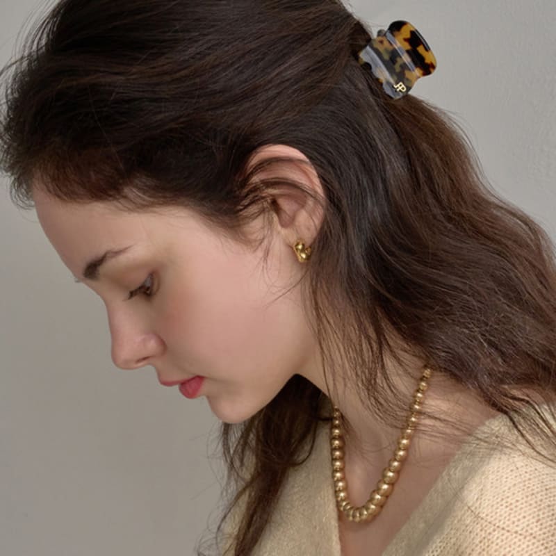 

Круглая заколка для волос Jean Paul Clarisse Ponte (Маленький) MPSA0011 brown