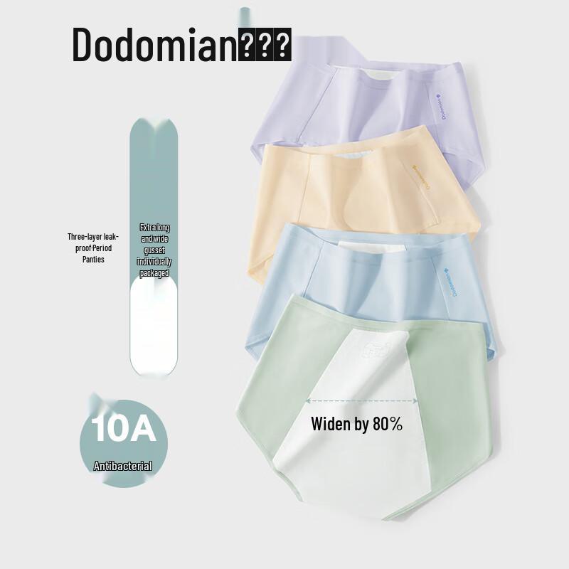 

Duo Duo Cotton Women s Pure Cotton Antibacterial Menstrual Panties (5-Pack) L