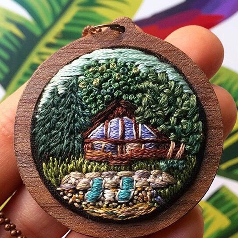 

1 шт. Рыцарь Принцесса и Растение Ремесло Креативный DIY Вышивка Набор для начинающих 0