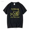 Flipper regiert immer noch Okay T-Shirt Herren Lizenziert Rock N Roll Musikband Schwarz Lang- oder Kurzarm Vintage Gewaschen