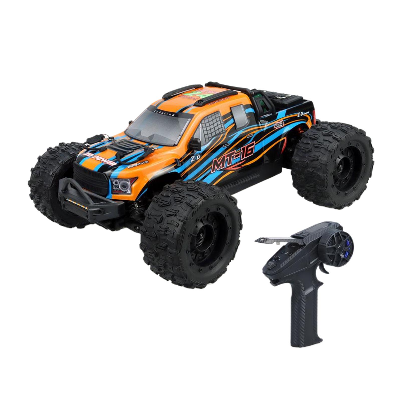

1/16 ZD Racing MT-16 RC Монстр-трак Безщітковий 3S 80 км/год 2,4G 4WD RC Автомобіль Безщітковий Вантажівка Пульт Дистанційного Керування Позашляховик Авто Іграшки помаранчевий