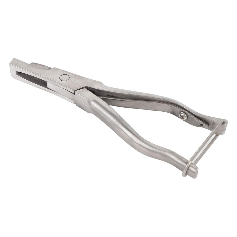 Stainless Steel Construction Livestock Identification Pliers Breeding Site