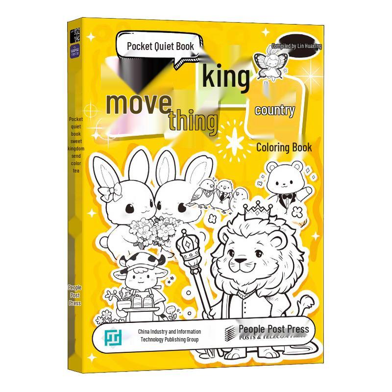 Pocket Quiet Book: Animal Kingdom Coloring Book
