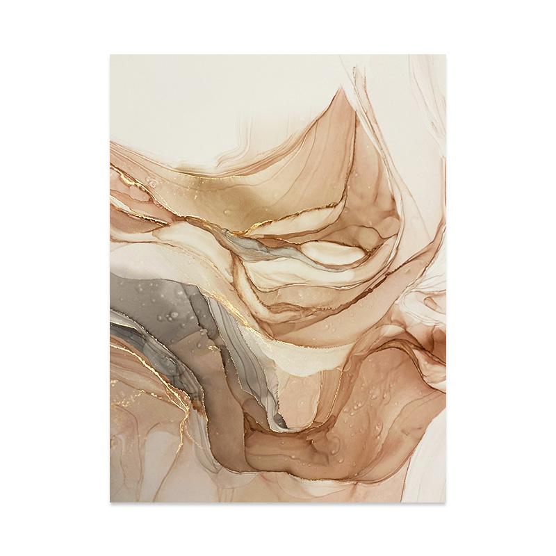 

Роскошные абстрактные бежевые золотые мраморные постеры с принтом, современные настенные художественные картины на холсте, картины для гостиной, украшения дома 50x70cm No Frame