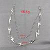 Accessories:  Able And Versatile Men'S And Women'S Waist Chains, Punk Metallic Lightning Bolt Pendant Trouser Chains