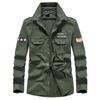 Camicie da Uomo in Cotone a Maniche Lunghe Camicie Casual da Lavoro Militari da Uomo Taglia Larga e Ampia