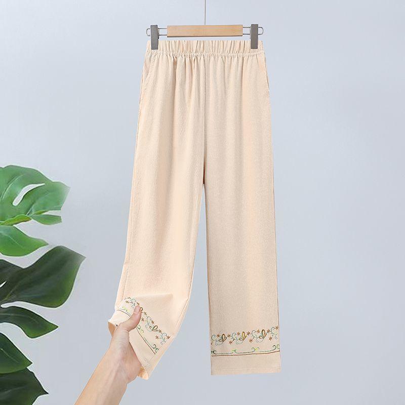 Summer Clothing New Women's Pants 9 Minutes Summer Pants Thin Loose Fit