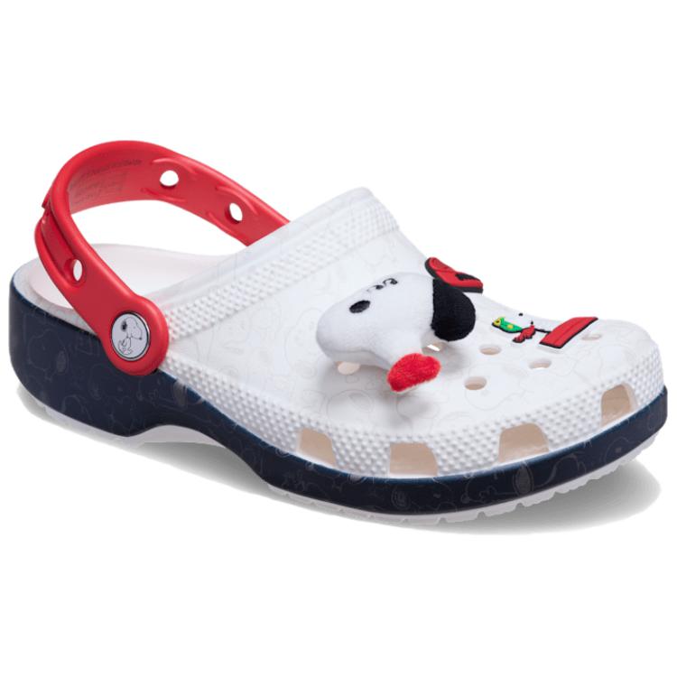 Crocs Peanuts x Classic Clog Snoopy Unisex Sneakers White Red 211124-90H