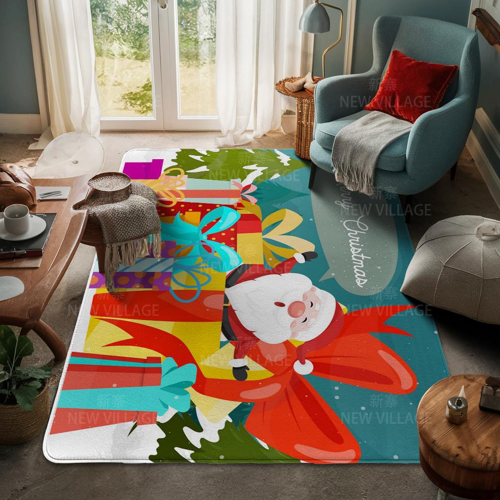 Koberec ke vchodu do domu Rohožka ke dveřím do domu Obývací pokoj Vana Koupelna Protiskluzové koberce s absorpcí vody vana Veselé Vánoce zima