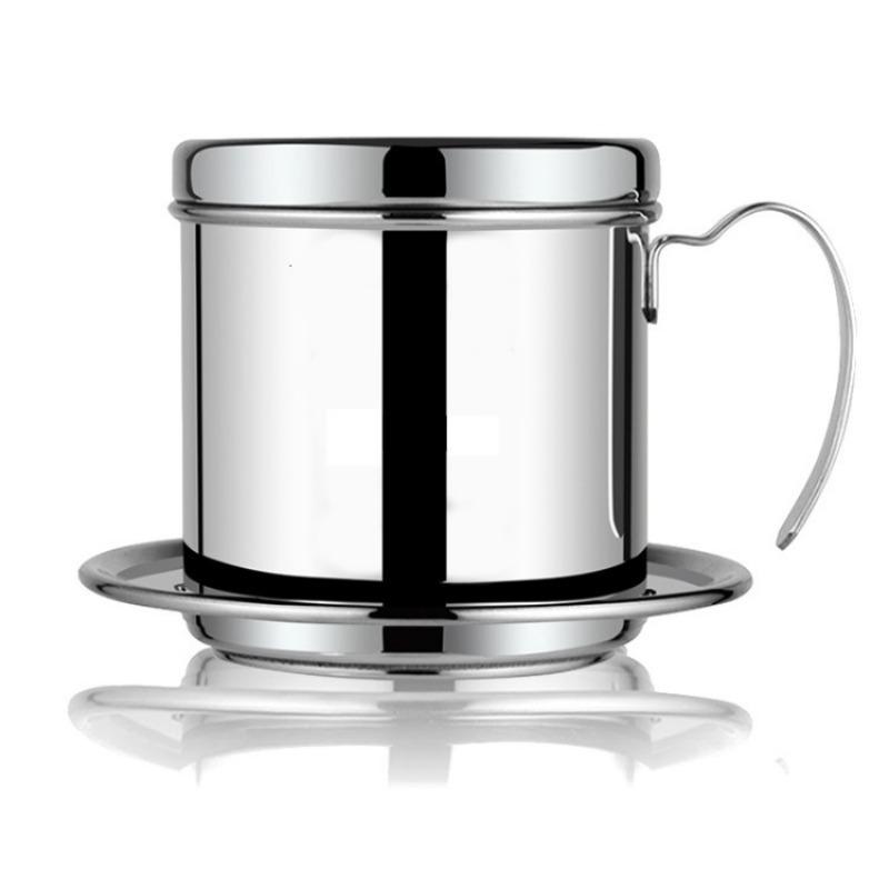 Heißer Verkauf Vietnamesischer Kaffeefilter Tragbarer Kaffeepresse-Maker Wiederverwendbarer Aufgussfilter Sieb Kanne Kaffeetropfbrüher Manuelle Kaffeemaschine