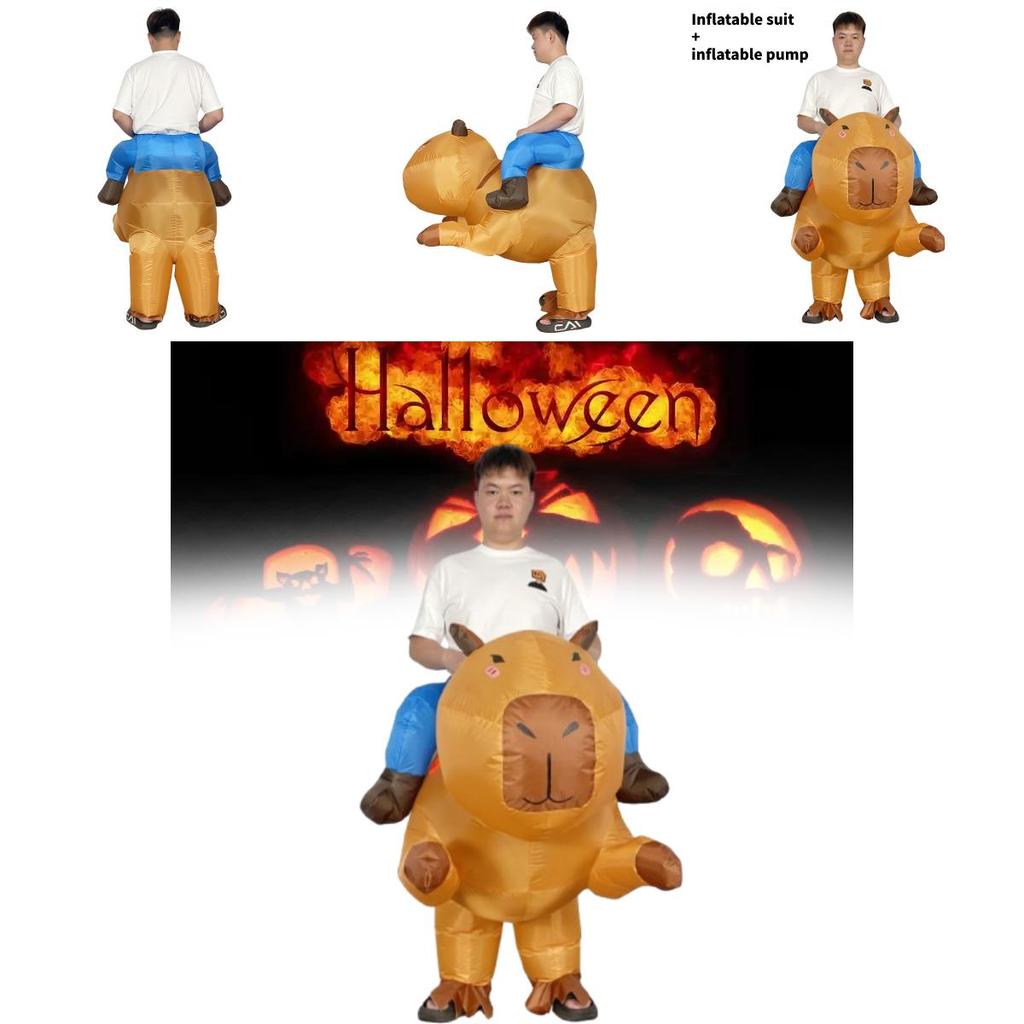 Cute Capybara Inflatable Costume For Halloween Party And Cosplay Events