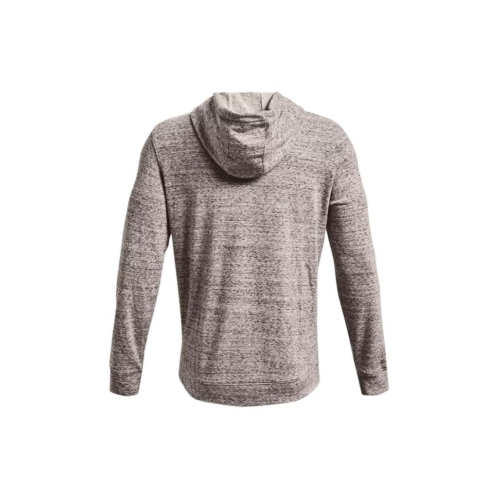 Under Armour Logo Print Zip Hoodie Sweatshirt Men Outerwear Agate-White 1370409-112