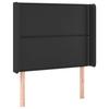VidaXL Tête de Lit à LED Meuble de Chambre à Coucher Accessoire de Lit Simple Tête de Cadre de Lit Intérieur Noir 3123986