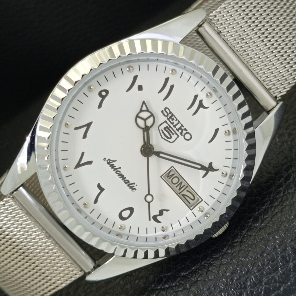 

VINTAGE REFURBISHED SEIKO 5 AUTOMATIC 6309A JAPAN MENS ARABIC WATCH a441436-5 Sk-a441436