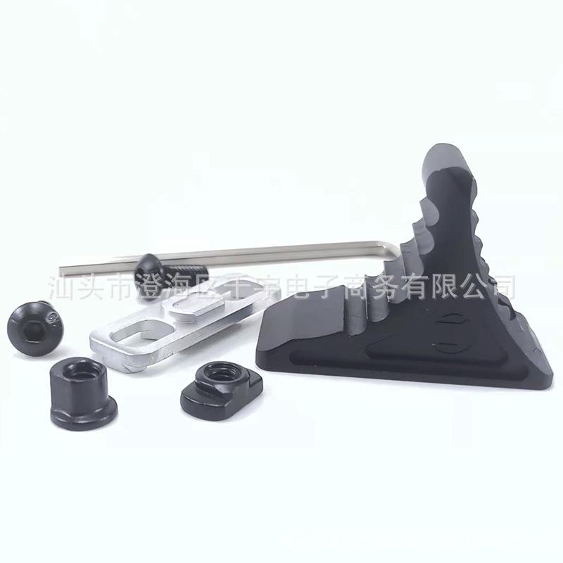 Universal Aluminum Alloy Mini Triangle Bamboo Hand Blocker Rail for MLOK/KEYMOD Systems