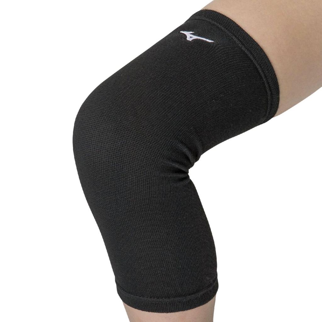 Mizuno Volleyball Knee No 1 Free V2MYA402 Support, Long, Pad, Piece, Junior, Black/White, Size,