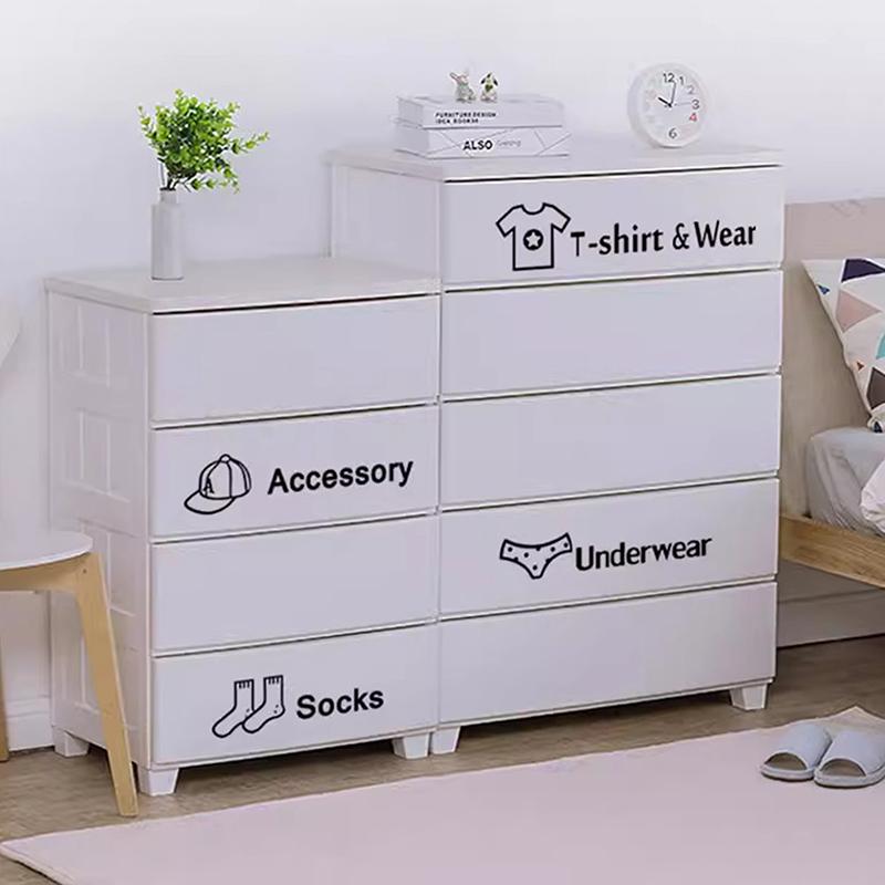 Babyklistermærker Boligindretning Garderobeklistermærke Decal Soveværelse Klassificering Tegneseriestickers