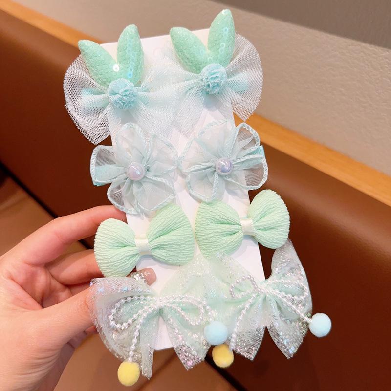 

Kids Flower Lace Hair Clips - No Damage Baby Hair Accessories