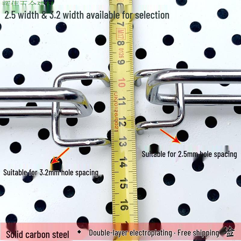 Double Line Pegboard Shelf Triangle Hook for Price Tags