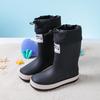 Children's rain shoes fashion boys and girls kindergarten baby waterproof shoe cover shoes medium and large children non-slip rain boots rubber shoes