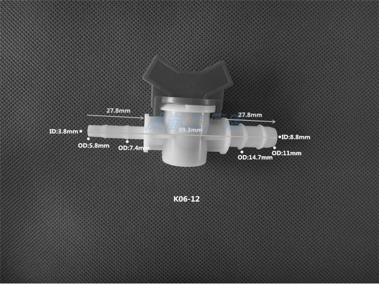 Plastic Quick-Connect Hose Ball Valve with Reducer and Flow Control