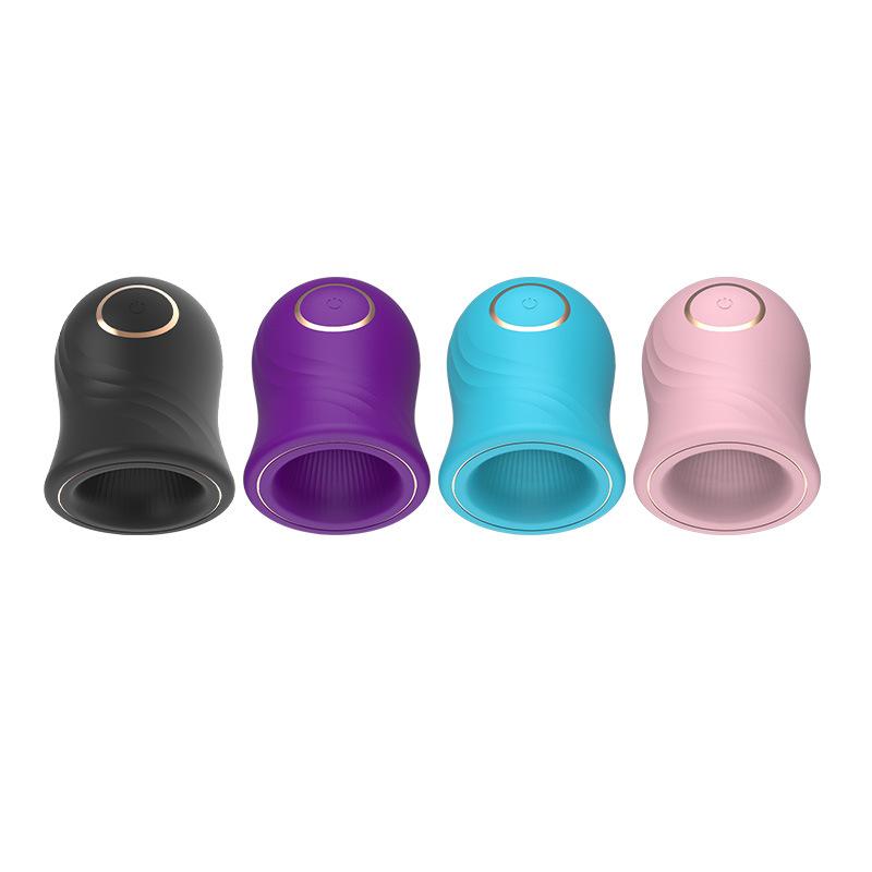 Male Masturbator Glans Massage Vibrating Exerciser Automatic Strong Vibration Electric Training Oral Sex Cup