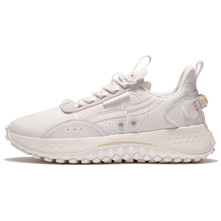 

Li Ning CF Moon Shadow Fabric Leather Sports Shock Absorbing Non-Slip Wear-Stick Low-Top Casual Shoes Men sneakers Cloud-White AGLR221-3 39⅔