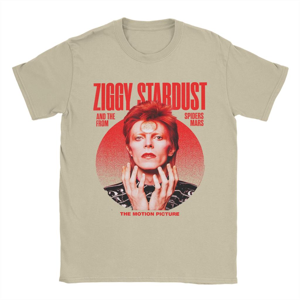 David Bowie Ziggy Stardust Motion Fashion T Shirts Cotton Tee Shirt for Unisexs YK Retro Wholesale Short Sleeve Top Tees