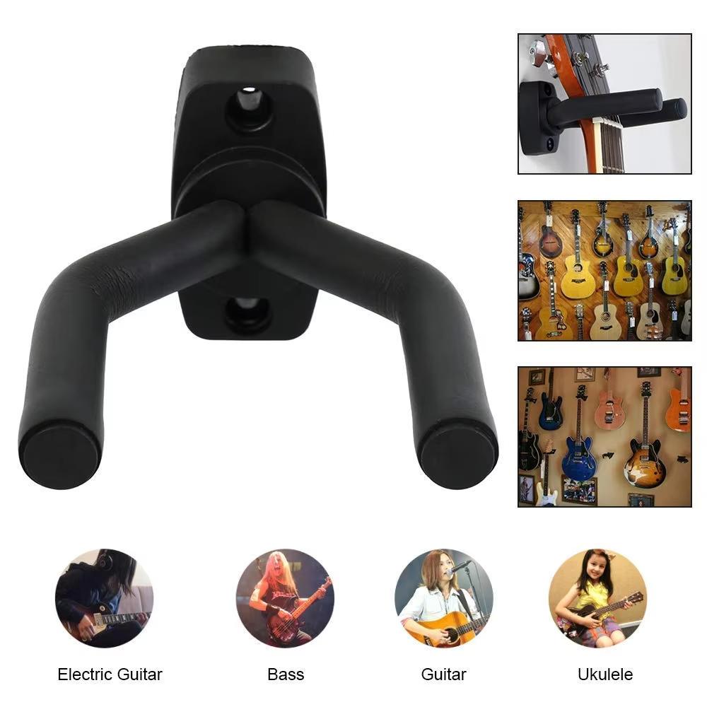 Wall Hanger for Guitar from 1 To 10 Pieces, Black Hook for All Sizes, Bass, Mandolin, Banjo, Ukulele, Guitar Accessory