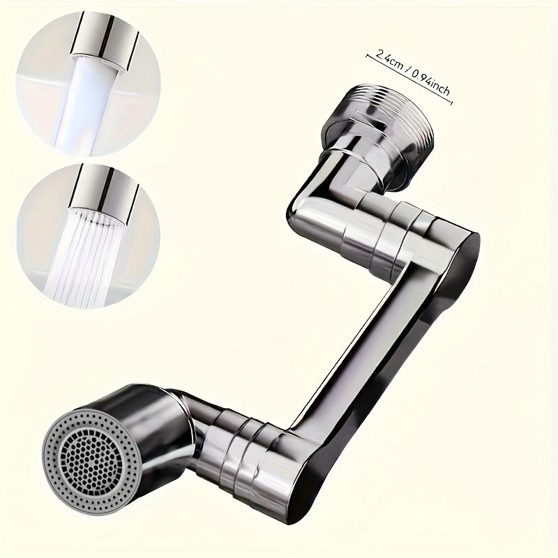 1pc1440° Copper Alloy Universal Swivel Faucet Spray Head,Compatible with Extension Faucets, Aerator Spouts,Wash Basin Robot Arm Faucet Extenders