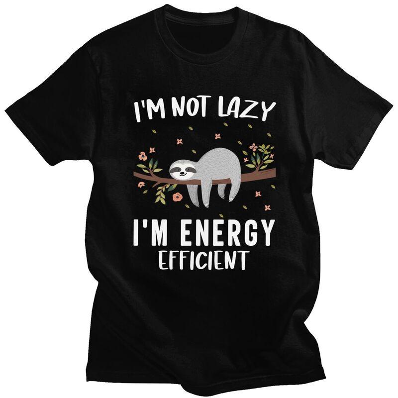

Custom Classic Lazy Sloth T Shirts Men T-shirts Casual Tee 100% Cotton Slim Fit Tshirts Merch - Men s Summer Cotton Graphic Tee 5XL різнокольоровий